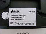 Проводной телефон Ritmix RT-100 Черный - Pic n 58907