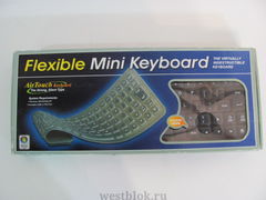 Клавиатура гибкая Flexible Mini Keyboard Серая