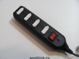 USB-хаб HB-6067F Сетевой фильтр Черный - Pic n 76854